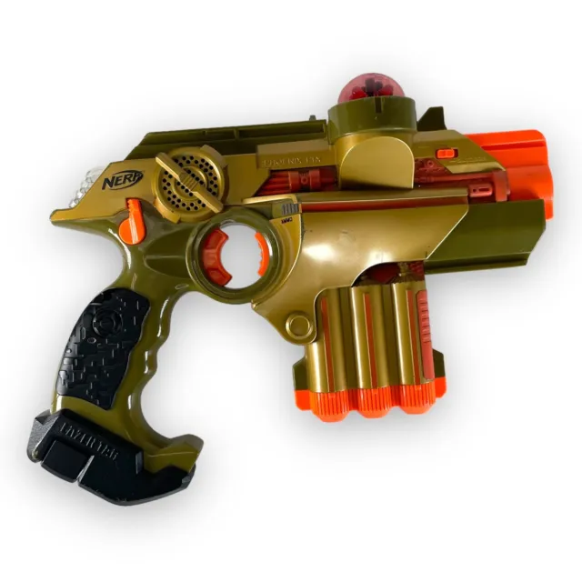 Tiger Electronics Lazer Tag Phoenix LTX Blaster Gun Gold