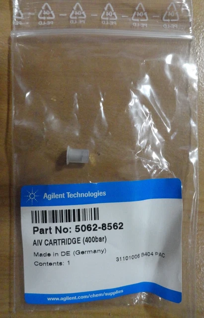 Agilent Inlet Valve Cartridge 5062-8562, 400bar, NOS