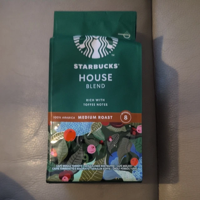 STARBUCKS HOUSE BLEND Medium Roast Ground Coffee Bag - 200g x 2 £10.80 ...