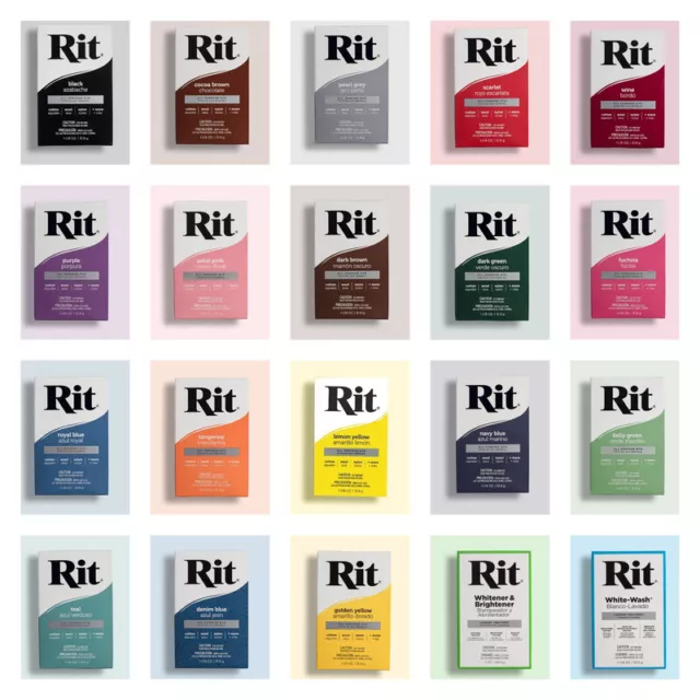 Rit Dye More/All Purpose,Fabric/Synthetics,Powder/Liquid Colour Dye Multi Choice 2