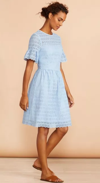 Brooks Brothers Women’s Size 2 Cotton Eyelet Dress Blue