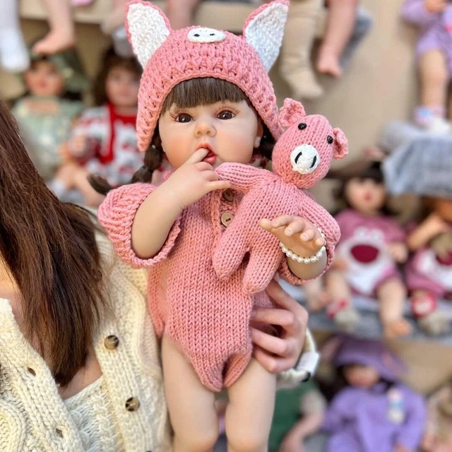 22IN LIFELIKE DUMMY Reborn Baby Doll Full Vinyl Toddler Cute Girl