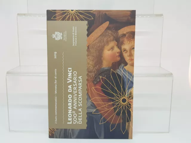 San Marino 2 Euros 2019 Conm. "500 Aniv. De La Muerte De L.da Vinci"