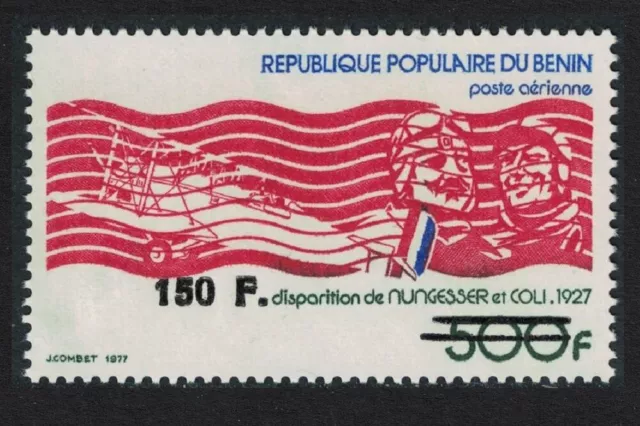 Benin Nungesser and Coli with l'Oiseau Blanc. Ovpt 1994 MNH MI#663 CV€35.-