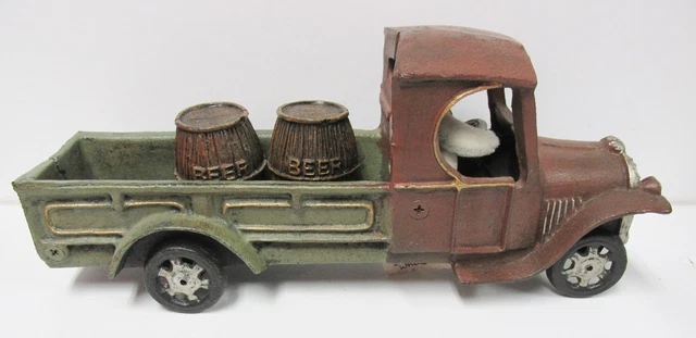 Vintage (circa 1998) Cast Iron Beer Truck * 11" Long * extra heavy duty