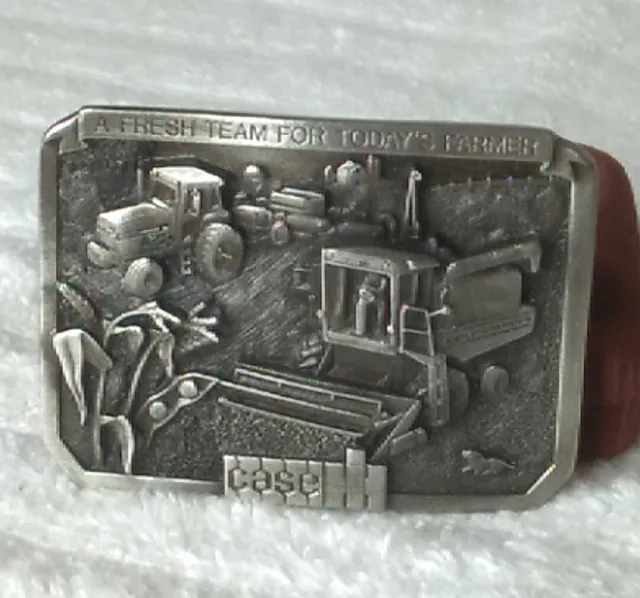 Vintage 1985 Case Tractor For Today's Farmer  Silver Belt Buckle Limited Edition