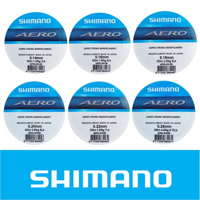 Shimano Aero Extra Strong Mono Line 300m spool float feeder match spininng brown