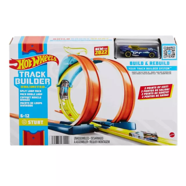 Hot Wheels Track Builder Unlimited Split Loop Pack - HDX77_6577