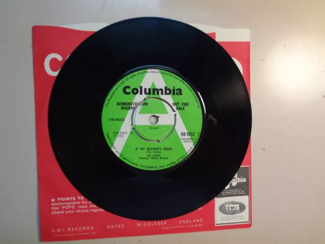 SMOKE: If The Weather Is Sunny - I Would I Could But I Can't-U.K. 7" 1967 Demo