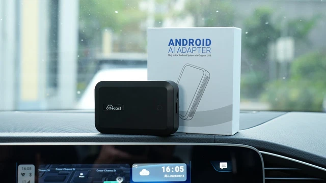 OTTOCAST P3 CarPlay AI Box – Android 12, Wireless Android Auto & TV Adapter, Open Box - View #5