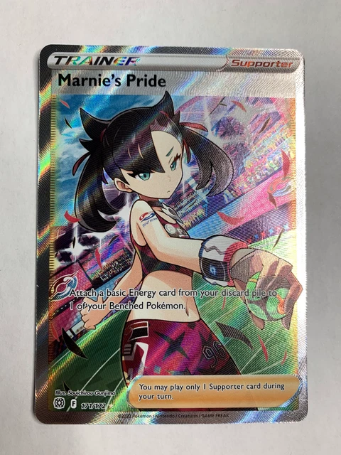 Marnie's Pride 171/172 Brilliant Stars Full Art Rare Holo Pokemon Card Mint