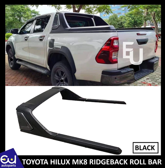Ridgebacks Bar FOR TOYOTA HILUX Mk8 Double Cab Ridgeback Roll Bar For Rtc In Black 3 ...