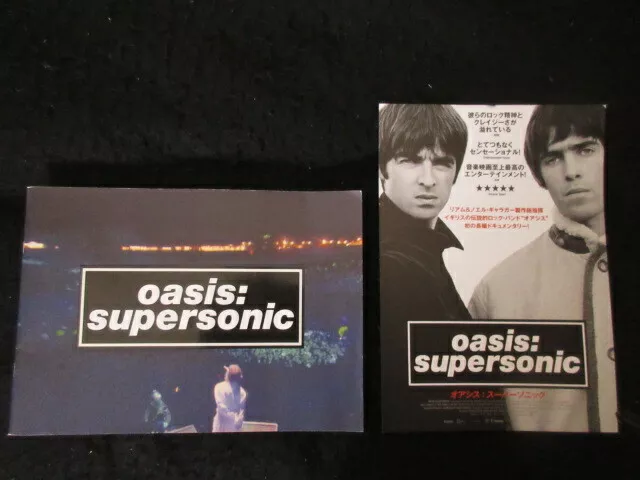 Oasis Supersonic Japan Film Program Book w Promo Flyer Liam Noel Gallagher