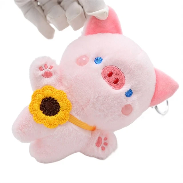Stuffed Animal Couple Pig Plush Keychain Plush Doll Backpack Pendant Keyring