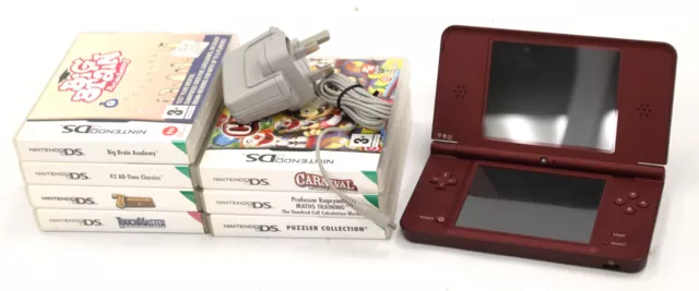 Restored Nintendo DSi XL (Burgundy) Handheld Video Game Console