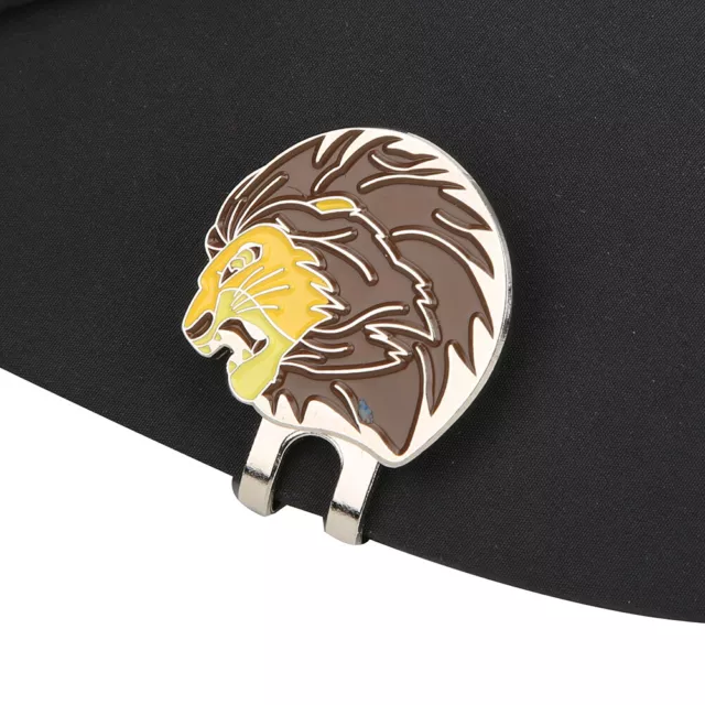 SD0 Portable Mini Ball Marker Golfer Hat Clip Animal Lion Magnetic Outdoor 3