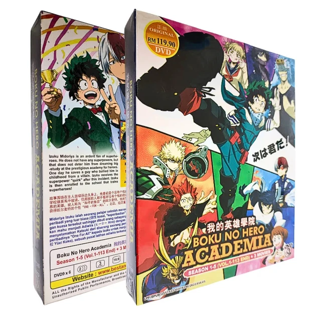 DVD Anime My Hero Academia Full Series Season 1+2+3+4 (1-88) +Movie English  Dub