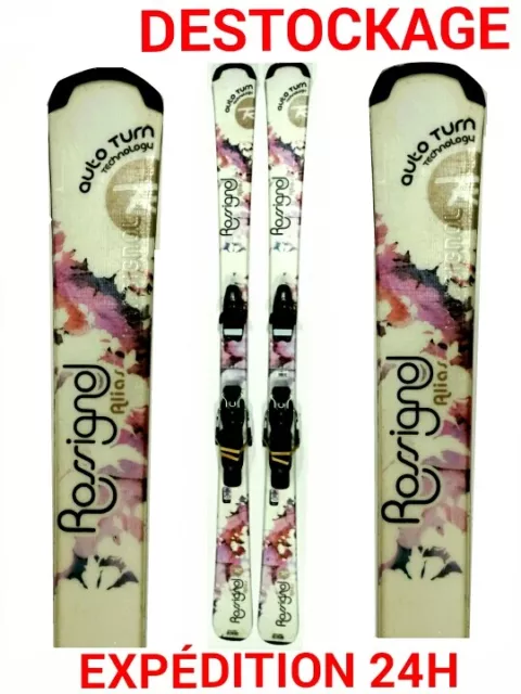 ski adulte occasion ROSSIGNOL "ALIAS" taille:156cm+ fixations