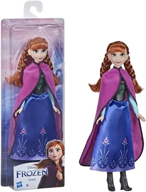 Disney F1956 Frozen Shimmer Anna Fashion Doll, Skirt, Shoes, and Long Red Hair