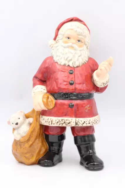 Goebel Figur Weihnachtsmann Santa Nikolaus groß Nr. 15 011 33 Porzellan H 34 cm