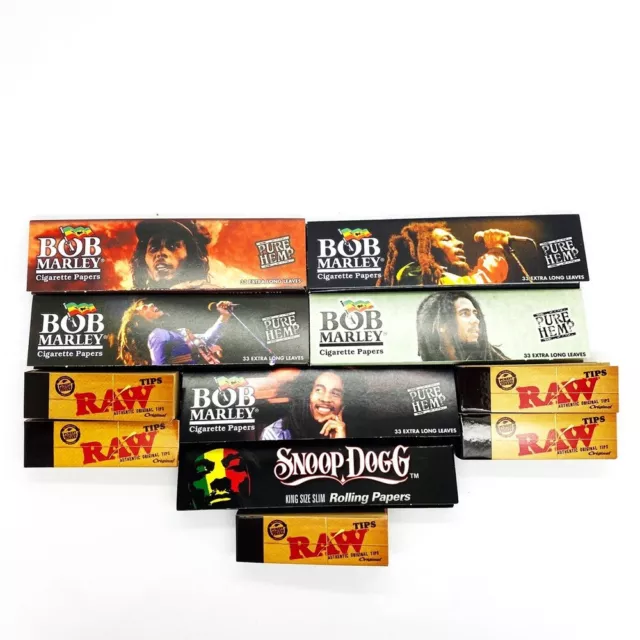 Rolling Paper Bundle Package Bob Marley Rolling Papers Raw Tips OFFER BULK