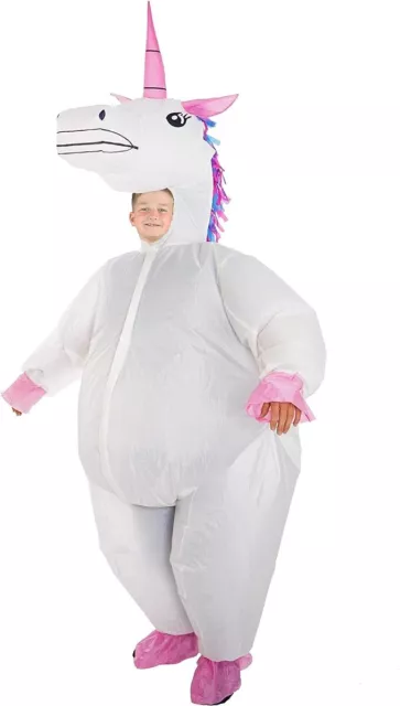 Inflatable Unicorn Fancy Dress | Costume Outfit Girls & Boys BODYSOCKS