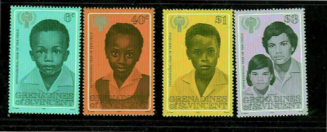 ST. VINCENT GRENADINES #176-179 1979 IYC MINT VF NH O.G a