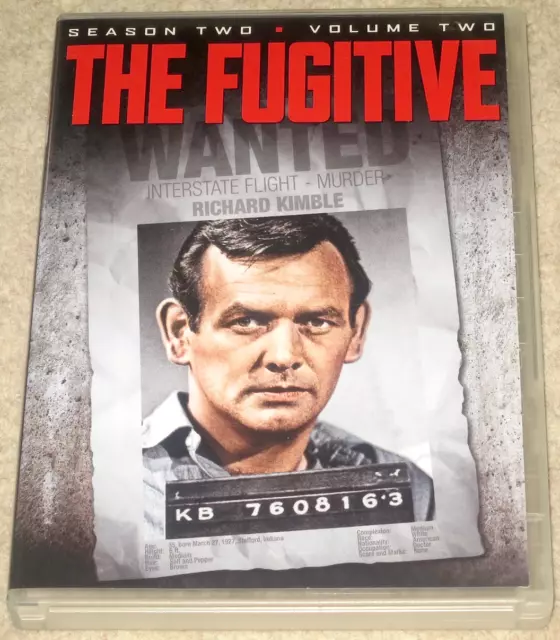 David Janssen THE FUGITIVE Season 2 Volume 2 "4-DISC SET" Region 1 DVD