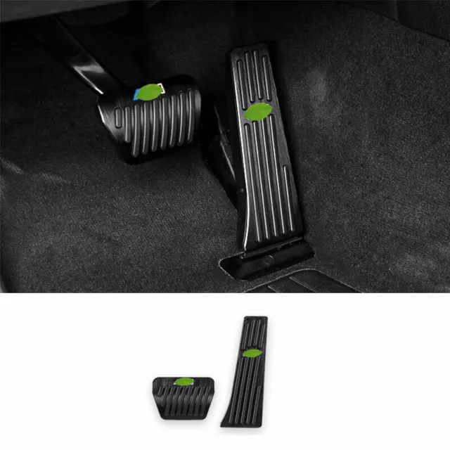 For 2018-21 BMW X3 G01 X4 G02 Black Steel Accelerator Brake Pad Pedal Trim 2PCS