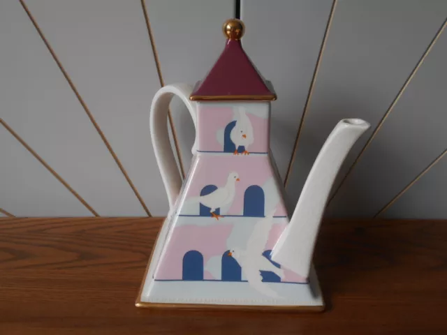 DOVECOTE collectable teapot CARLTON WARE Lustre Pottery ROGER MICHELL 1978 3