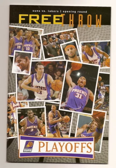 2006 NBA Playoffs Game Program Suns Lakers 1st round