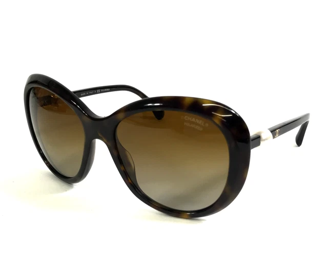 CHANEL SUNGLASSES 5130 Brown chain leather c.714/13  display picture 2