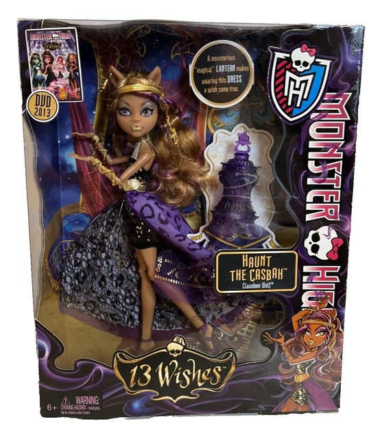 MONSTER HIGH 13 WISHES HAUNT THE CASBAH Clawdeen Wolf Doll 2012