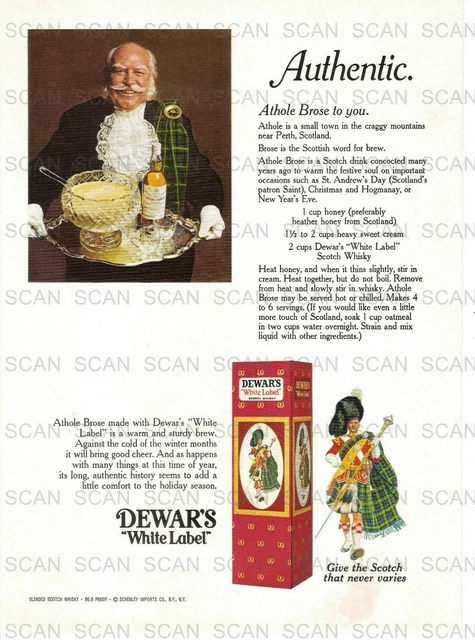 1971 Dewar's White Label Scotch Vintage Magazine Ad