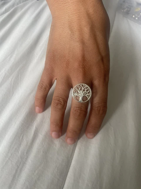 Sol’s ☀️Silver Large Tree Of Life Ring Taxco Mexico 925 Silver-Size 8