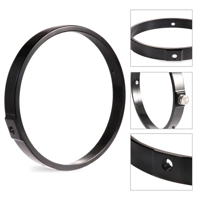 7 Zoll LED Scheinwerfer Halterung Schwarz - Montagering Für Motorrad Scheinwerfer