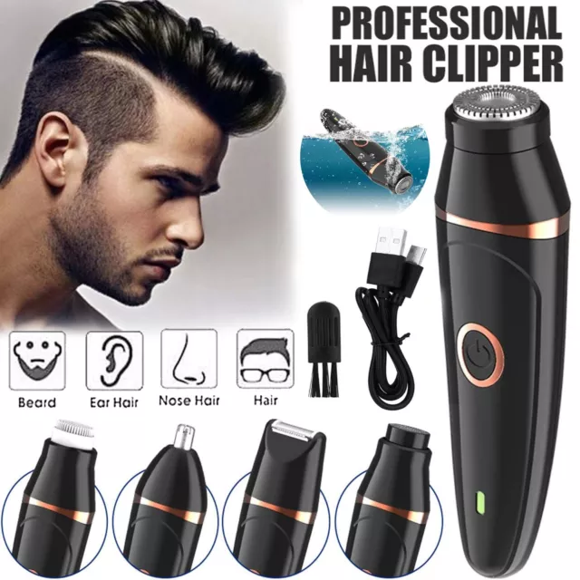 Mens Hair Clippers Beard Trimmer Electric Shaver Nose Haircut Mens Grooming Kit