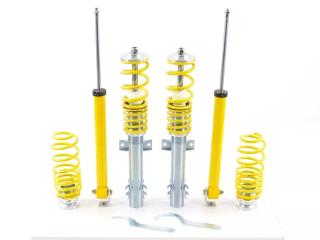 FK AK Street Coilovers Suspension Kit Height Adjustable for VW Polo 6R 6C