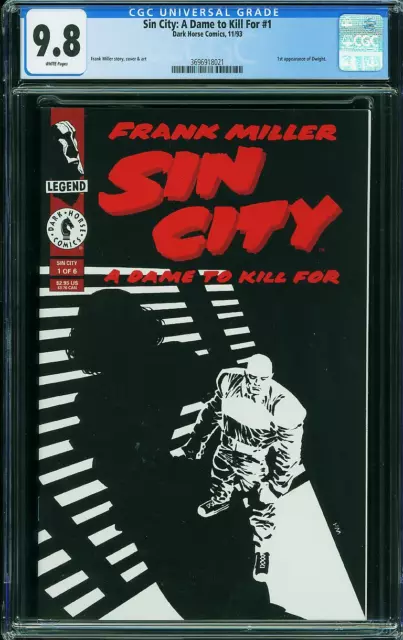 Sin City A Dame to Kill For #1 CGC 9.8 1993 Dark Horse! Frank Miller! L10 321 cm