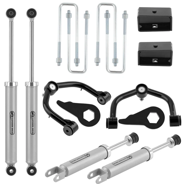 1-3" Lift Kit w/Control Arms for Chevy Silverado GMC Sierra 1500 4WD 99-06