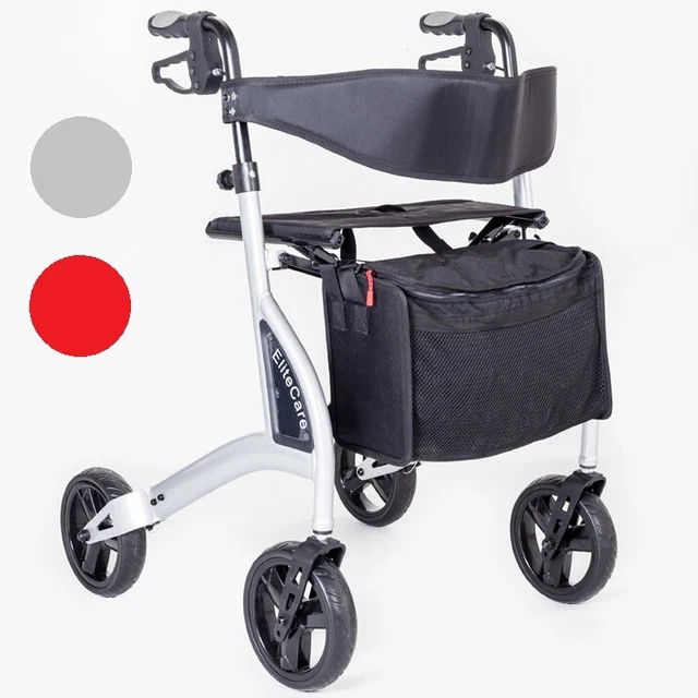ULTRA LIGHTWEIGHT 4 wheel rollator walking aid frame with seat Lightest