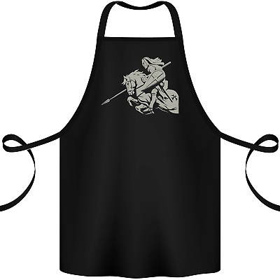 St George On a Horse St Georges Day Cotton Apron 100% Organic