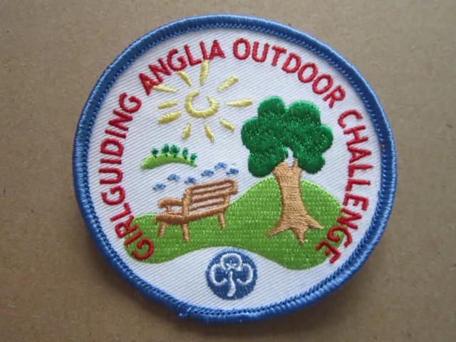 Girlguiding Anglia Outdoor Challenge Girl Guides Cloth Patch Badge (L3K)