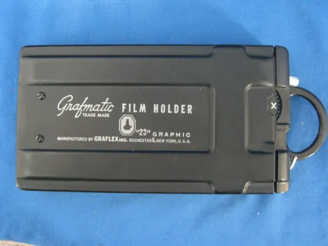 GRAFLEX INC New York  USA  "23" Grafmatic Sheet Film Holder with Box 3