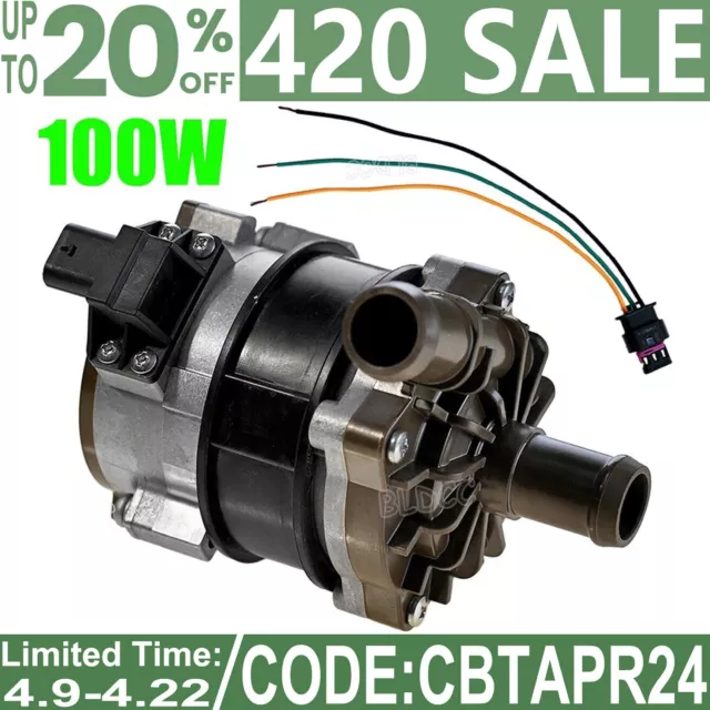 Electric DC12V Brushless Motor Circulation Pump 100W Engine Auxiliary Water Pump