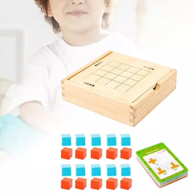 Jouet éducatif Montessori blocs empilables pour enfants âgés de 4 à 6 ans