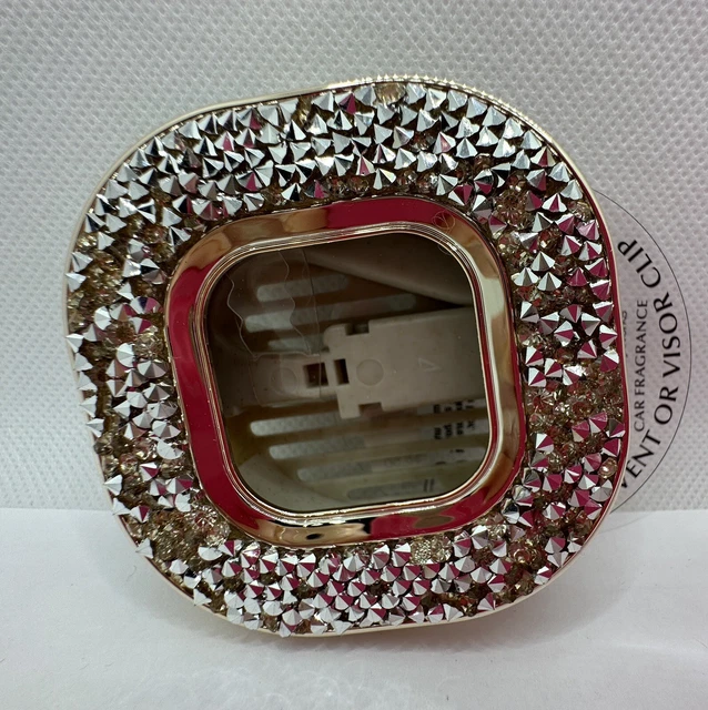 BATH & BODY Works Gold Glitter Square Scentportable Vent or Visor Clip