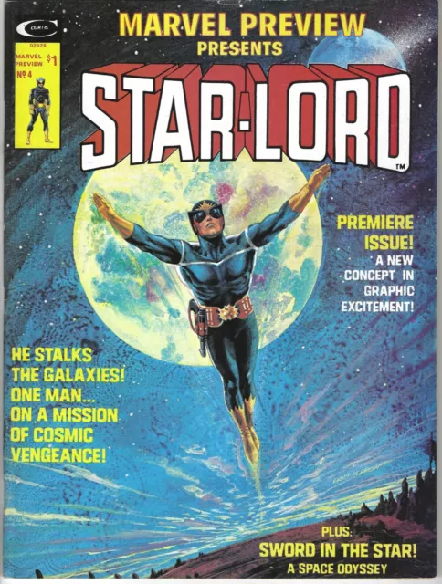1976 Marvel Preview Magazine Star-1st app Lord Starlord #4 F/VF GOTG3 coming!