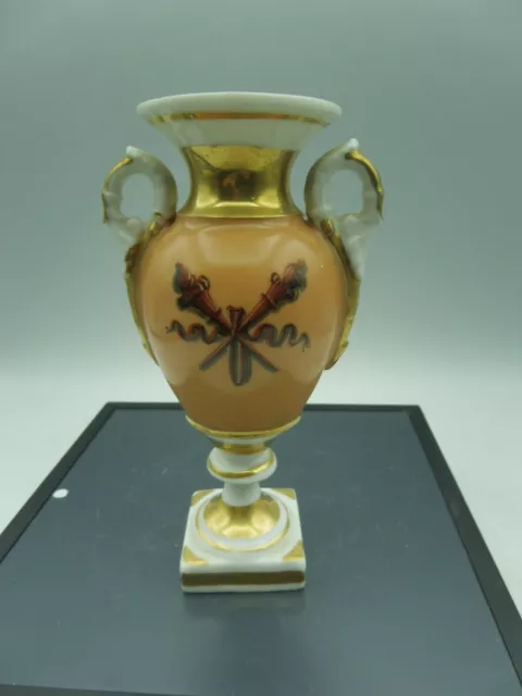 Petit Vase Style Empire Porcelaine De Paris