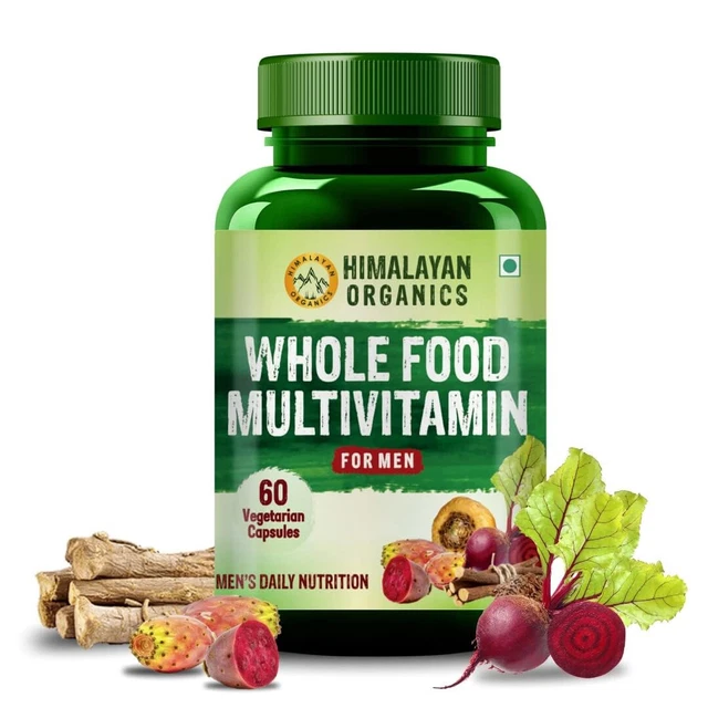 Himalayan Organics Whole Food Multivitamin For Men 60 Veg Capsules Fast Ship